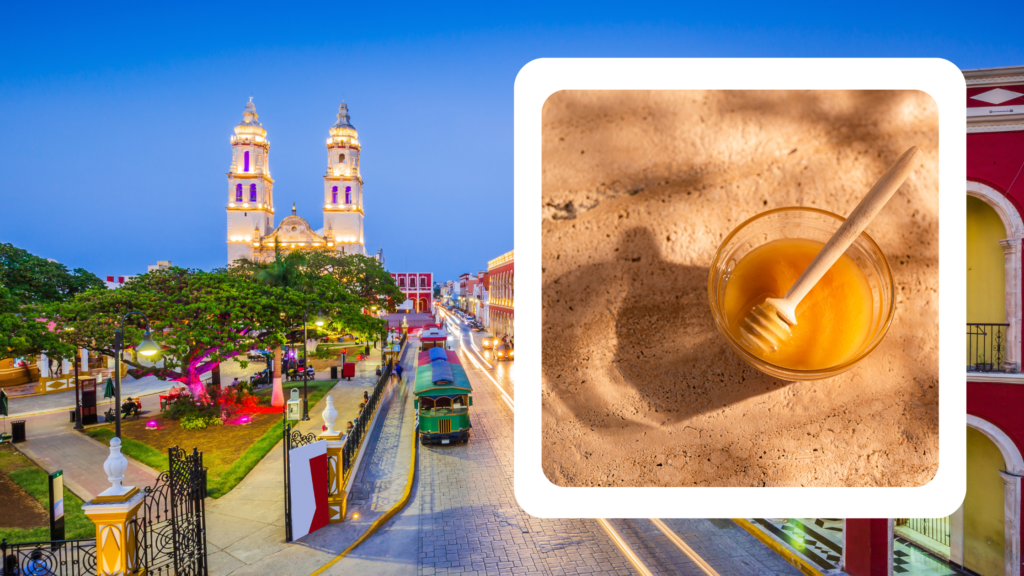 Delicious Mexican honey, a golden delight from the vibrant lands of Mexico.